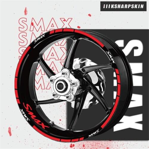 Wheel Sticker Reflective Motorcycle Sticker Tire Protection Waterproof Film for YAMAHA SMAX smax