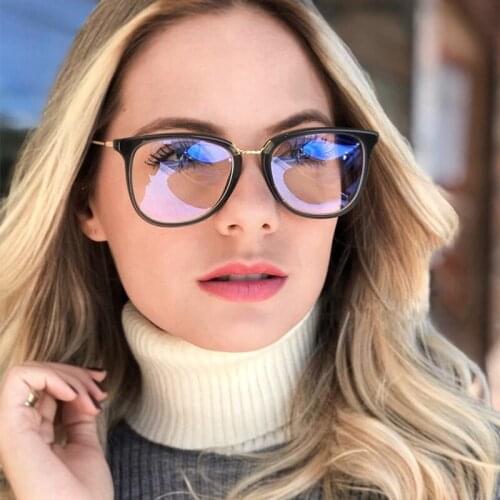 Luxury glasses frame woman Fashion square Metal frame eyewear frames Women Vintage Transparent Optics Eyeglasses Female