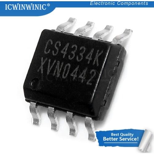 10piece CS4334-KSZ CS4334 SOP8 SOP 4334KSZ SMD CS433 new original In Stock