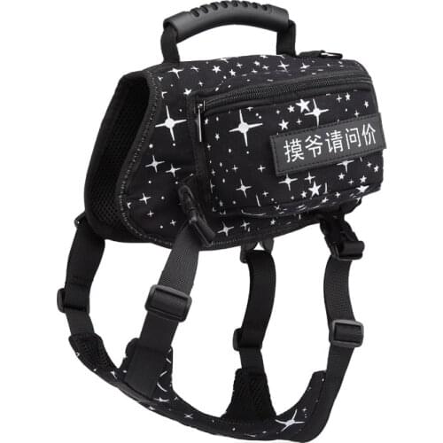 4 Type Pet Dog Backpack Saddle Bag Medium Big Large Dogs Bag Outdoor Sport Hiking Camping Training Polyester Pet Carrier Pitull