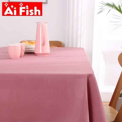 AiFish Modern Waterproof Candy Color Solid Tablecloth Red Wine Washable Dinner Table Cloth for Party Banquet Hotel Decoration #5