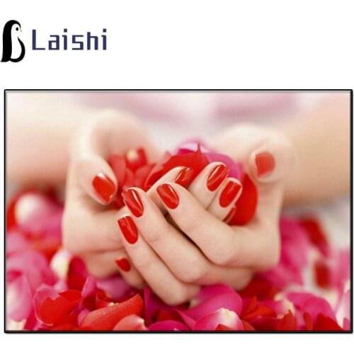 Diamond embroidery Nail shop, beauty salon decoration Modern decor mosaic diamond painting full square/round drill,New gift