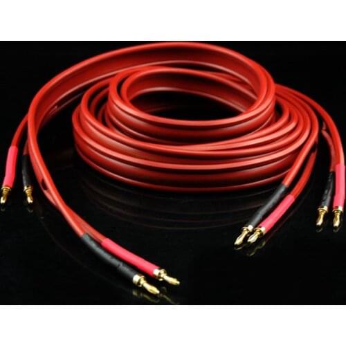 Audiophile hifi Audio Banana Plug audio speaker cable HI-FI high-end amplifier speaker cable Banana head cable