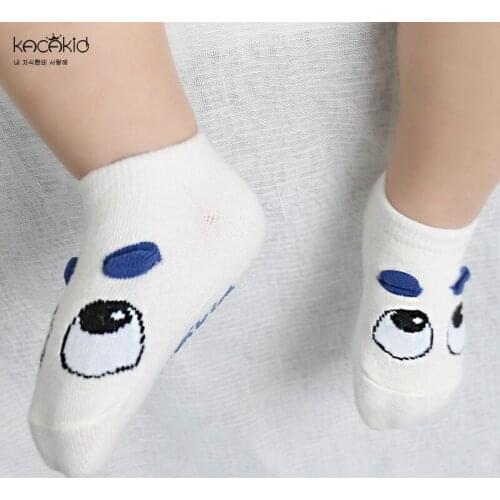 Free Shipping Unisex Children Socks Lovely Expression Boys Girls Baby Children Socks Cotton Anti-slip Baby Kids Children Socks