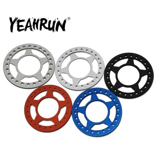 YEAHRUN 4pcs/set Alloy Replacement Wheel Beadlock Ring For 2.2 inch AXIAL Wraith TRX-4 1/10 RC Crawler
