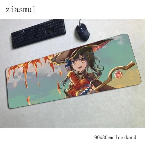 Megumin pad mouse 90x30cm computer gamer mouse pad Beautiful padmouse Domineering mousepad ergonomic gadget office desk mats