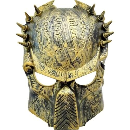 Predator Mask Halloween Horror Mask Lone Wolf Mask Rivet Snap Iron Mask Cosplay Costume Supplies Masque New Hot Predator Masks
