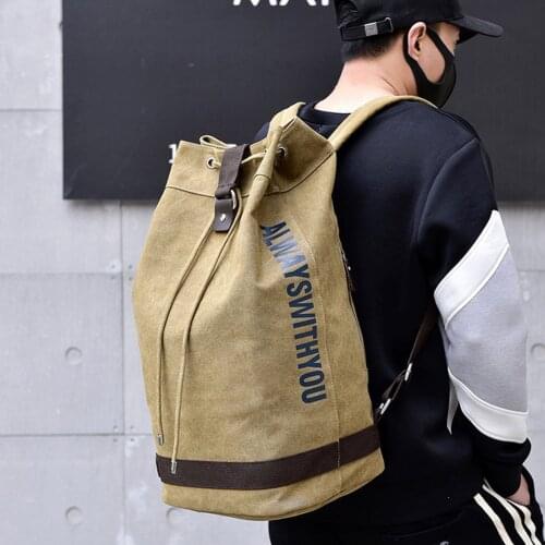 Fashion Casual Canvas Sports Backpack Bucket Bag Travel Backpack Mens Bags Unisex Designer Bags Duffle Bag Overnight Bags