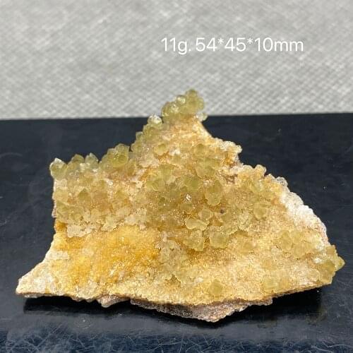 Natural white fluorine aluminum gypsum and yellow fluorite symbiosis crystal free shipping