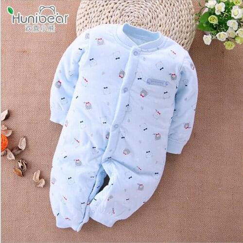 New Baby rompers winter jumpsuit For Newborn Boy Girl jumpsuits Toddler warm Clothes Infant Autumn Winter Underwear 100% Cotton
