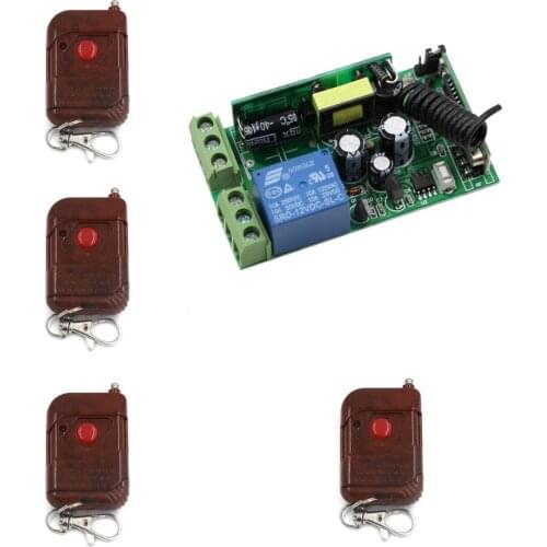 New AC 85V 100V 110V 125V 220V 240V 250V 1CH Relay Wireless Remote Control Switch Receiver Transmitter ; 315/433Mhz