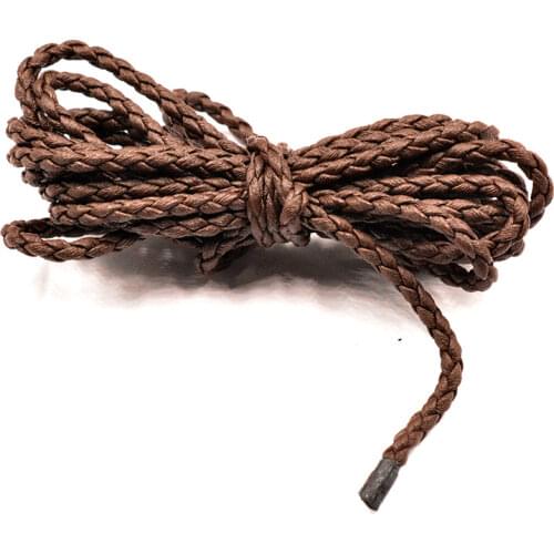FLTMRH 1Meter Genuine Braided Leather Cord Rope Fit Neck laces Bracelets Findings Leather Thread DIY Jewelry Making