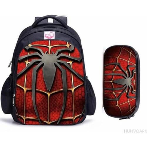 3D Cartoon Spiderman Backpack Toddler Kids Superhero School Bag Kindergarten Cartoon backpack Preschool 1-3 years boys girls