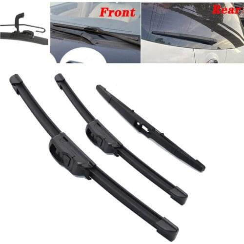 3Pcs/set Car Hybrid Front Wiper Blades Set For Ssangyong Korando C New Actyon 2011-2018 Windshield Windscreen Rear Window
