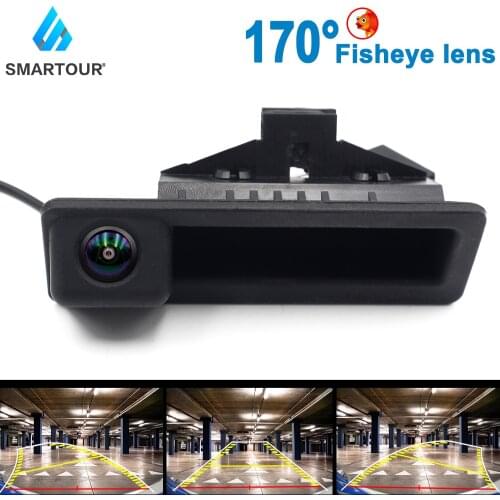 Smartour 170 Vehicle HD 1080P Fisheye Track Car Reverse Backup Trunk Handle Camera For BMW X5 X6 E46 E39 E60 E70 E82 E90
