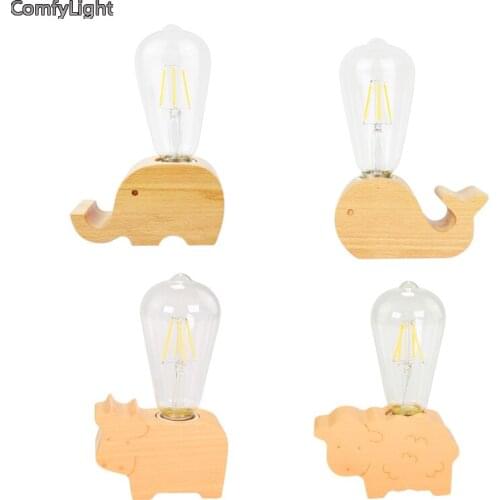 LED Desk Lamp for Bedroom Children office kids study reading led Table Lamp Night Light lovely table light Edison home Decor E27