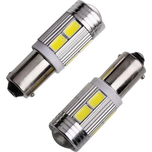 1 PC BA9S T4W T11 LED Bulbs Canbus 5630 10 SMD No Error Interior Reading Lights Car Parking Light License Plate Bulbs White 12V