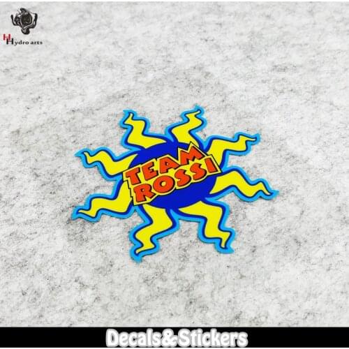NO.L070 TEAM ROSSI 3M Reflective Stickers MOTO GP Glass Sticker Waterproof Decals Racing Motorcycle Helmet