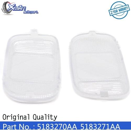 XUAN 5183270AA 5183271AA LH & RH Overhead Console Dome Map Reading Light Lamp Lens For Dodge Ram 1500 2500 3500 4500 5500 02-10
