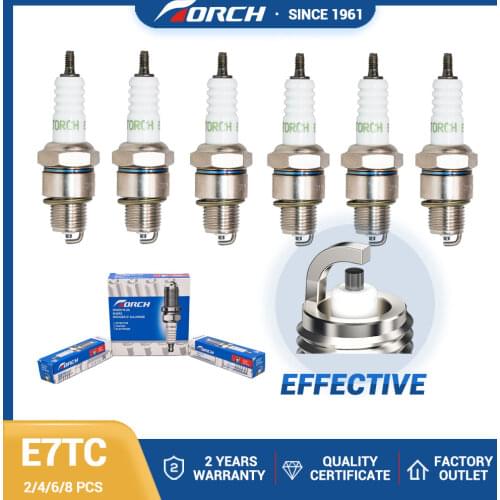 Pack of 2-8) Spark Plug Torch E7TC for NGK BP7HS Denso W22FP-U