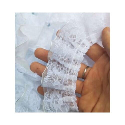 1 Yard 4cm Wide White Black Pink DIY Manual Materials Doll Dress Stocking DecorationLace Trims Underwear Sideband Trimmings