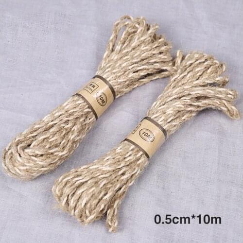 10M/Roll Jute Burlap Lace Hessian Hemp Ribbon Vintage Rustic Wedding Party Christmas Decoration DIY Crafts Gift Packaging Ribbon