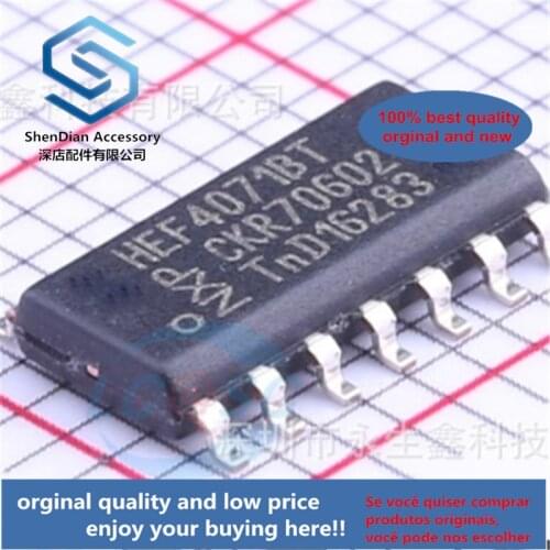 10pcs only orginal new HEF4071BT SMD gate inverter logic OR gate chip SOP-14