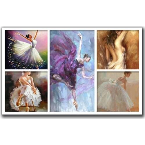 5D DIY Diamond Painting Ballerina Diamond Embroidery Ballet dancer Picture Of Rhinestone Home Decor Diamond Painting Full Square