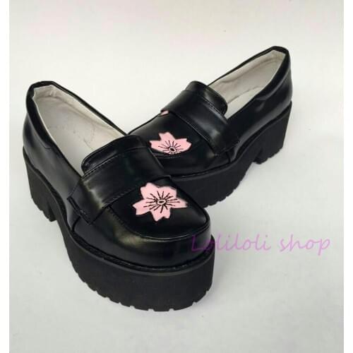 AntainaLoliloli yoyo Japanese lolita shoes plus size / special custom Exclusive original Lolita Gothic Sakura student shoesyh001