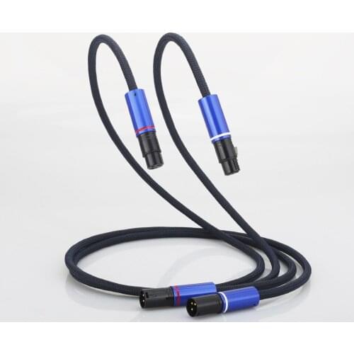 Audiocrast Silver Plated Balanced XLR Audio Interconnect Cables Male Female Audio Cable for Tube Amp CD HiFi High-End Warranty