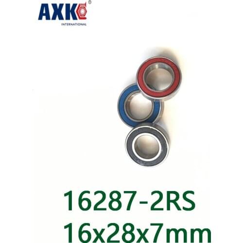 Free Shipping 16287-2rs 16287rs 16287 2rs Deep Groove Si3n4 Ball Bearing 16x28x7mm 6902/16 Bicycle Wheel Bearing Repair Parts
