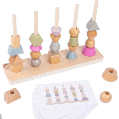 Children Geometric Shape Matching Baby Color Cognitive Early Educational Toys For Children Montessori Teaching Aids Wooden Toys