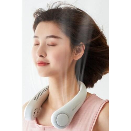 Hanging neck lazy student children mini USB mute rechargeable portable air conditioning summer fan J05