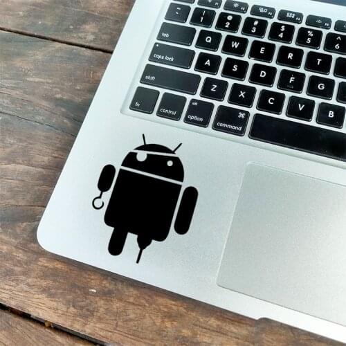 Android Robot Pirate Laptop Sticker for MacBook Pro 16" Air Retina 11 12 13 15 inch Mac Book 14" HP Notebook Skin Trackpad Decal
