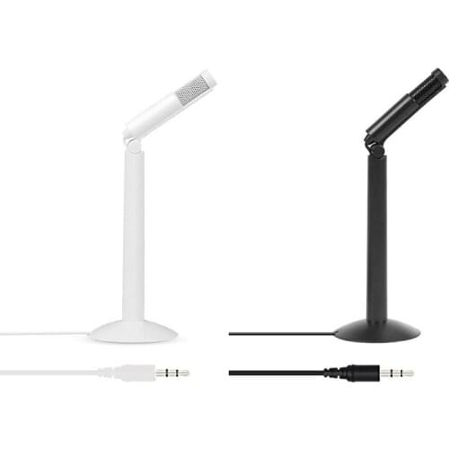 Desktop Microphone Foldable Computer Microphone Stand, Computer Microphone for Meeting Chat, Game