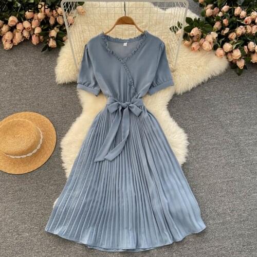 Onalippa Solid Summer Dresses