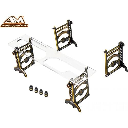 Original AM-171040 CNC lightweight Set-Up System For 1/10 Touring Cars 2wd 4wd On-Road Cars With Bag for xray sworkz yokomo AE