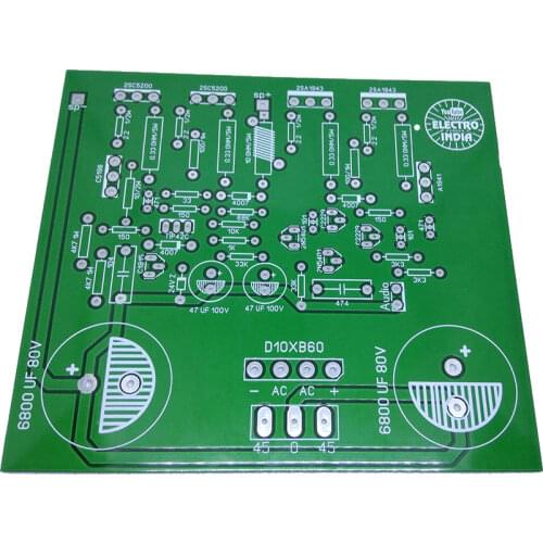 200 Watt Mono Audio Amplifier DIY PCB Board 2SC5200