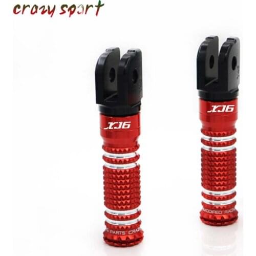 Front Foot Pegs Footrest Adapter For YAMAHA XJ6 XJ 6 2009-2015 2014 Motorcycle Foot Rest Rider With Logo
