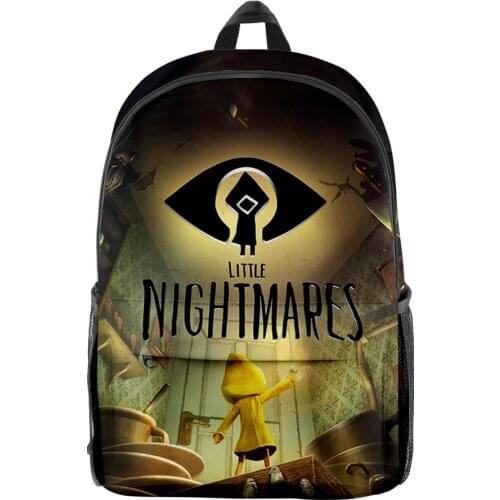 2021 New Little Nightmares 3D Print Men Women Backpack Oxford School Bag High Capacity Teenager Girl Child Bag Travel Backpack