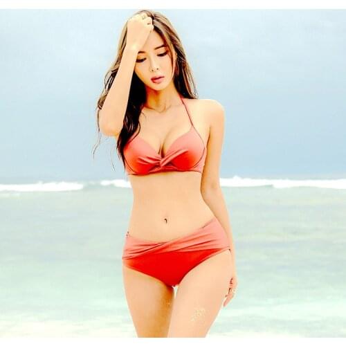 2020 Only For You Famale Bikini Three-Point Small Fragrance Three-Piece Small Chest Gathered Breathable Quick-Drying Swimsuit