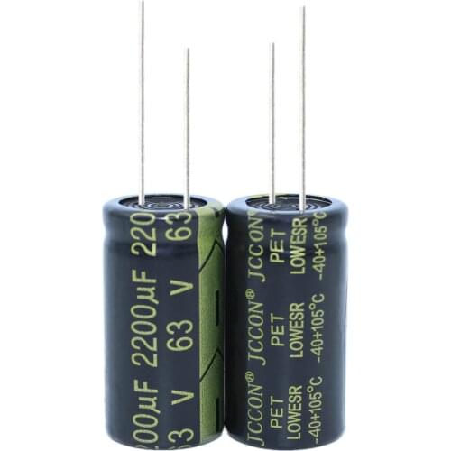 63v2200uf 18x35 black gold high frequency low resistance audio amplifier high frequency PET aluminum electrolytic capacitor