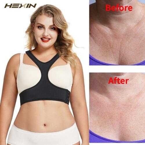HEXIN Womens Cleavage Sleep Bra Pillow Anti-Wrinkle Sleeping Bra Breastfeeding Bra Postpartum Recovery Adjustable Bra fajas