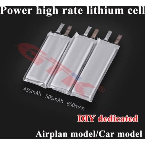 100pcs small high rate lithium cells 3.7v 300mAh-1200mAh 25-35C For 4s 5s 6s diy electronic toys remote controlled toys
