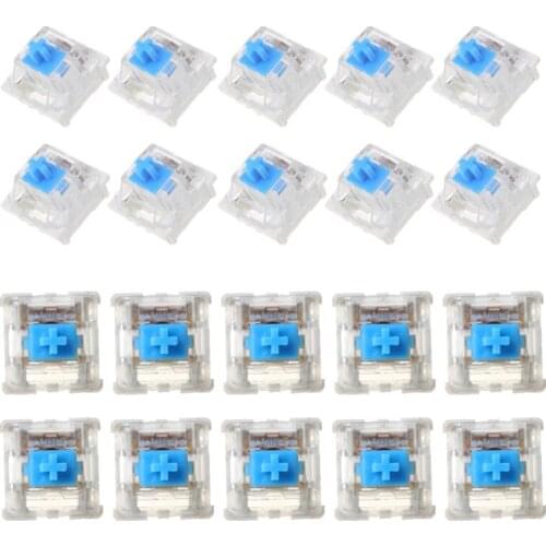10Pcs 3 Pin Mechanical Keyboard Switch Blue for cherry MX Keyboard Tester Kit X5QC