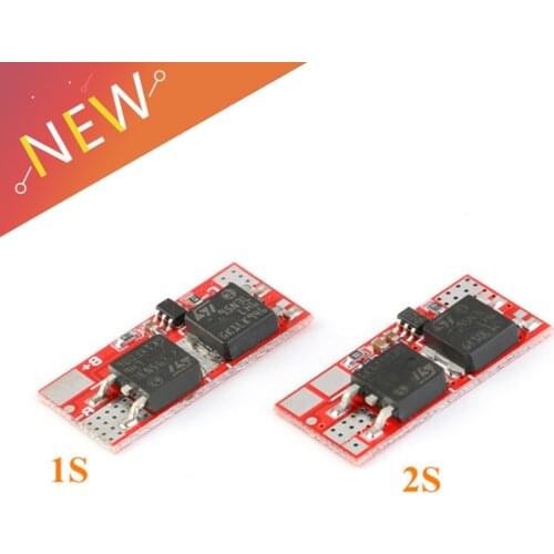 2pcs 10A 1S 2S 4.2V PCB PCM BMS Charger Charging Module 18650 Li-ion Lipo 1S 2S BMS Lithium Battery Protection Circuit Board