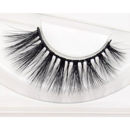 3D Silk Eyelashes Thick Curl Soft Individual Eye Lashes Extension Makeup Fake Lashes High Quanlity 100% Handmade 1 Pair Silk d59