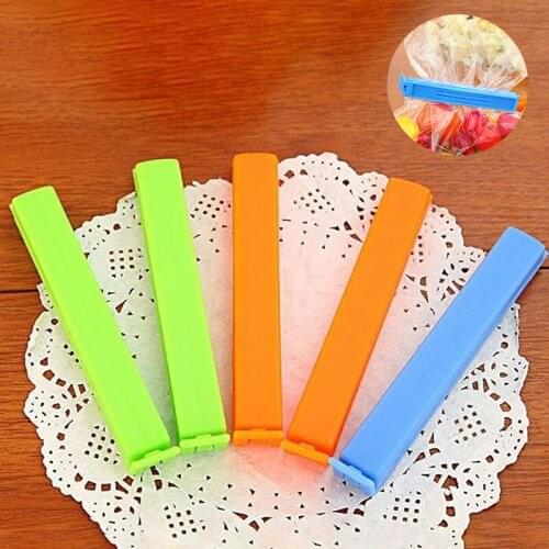 4Pcs/Lot Househould Food Snack Storage Seal Sealing Bag Clips Sealer Clamp Food Bag Clips Kitchen Tool Home Food Close Clip