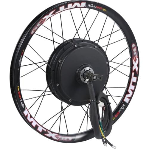 48v-96v 5kw electric bike motor wheel suitable for standard bicycle disc brake and single freewheel