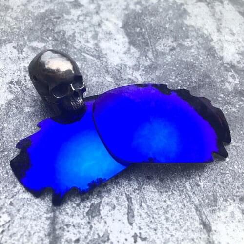 Firtox True Polarized Enhanced Replacement Lenses for-Oakley Jawbone Vented Sunglass (Lens Only)-Deep Blue